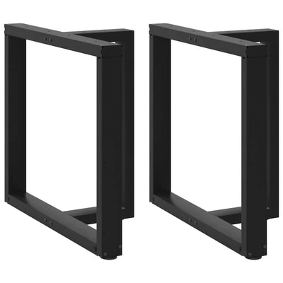 ruokapöydän jalat T-muotoiset 2 kpl musta 80x35x(72-73)cm teräs