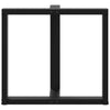 ruokapöydän jalat T-muotoiset 2 kpl musta 80x35x(72-73)cm teräs