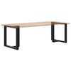 ruokapöydän jalat T-muotoiset 2 kpl musta 80x35x(72-73)cm teräs