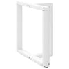 ruokapöydän jalat T-muotoiset 2 kpl valkoinen 80x35x(72-73) cm