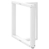 ruokapöydän jalat T-muotoiset 2 kpl valkoinen 80x35x(72-73) cm