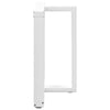 ruokapöydän jalat T-muotoiset 2 kpl valkoinen 80x35x(72-73) cm