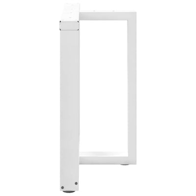 ruokapöydän jalat T-muotoiset 2 kpl valkoinen 80x35x(72-73) cm