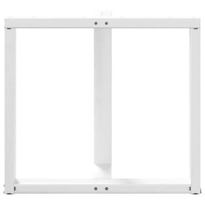 ruokapöydän jalat T-muotoiset 2 kpl valkoinen 80x35x(72-73) cm