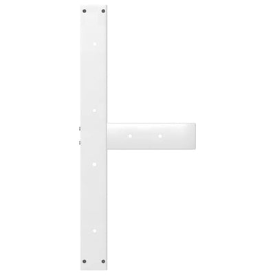 ruokapöydän jalat T-muotoiset 2 kpl valkoinen 80x35x(72-73) cm