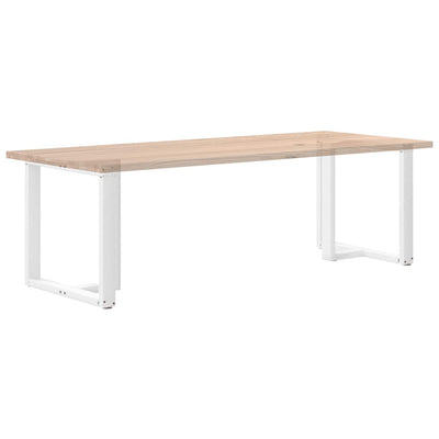 ruokapöydän jalat T-muotoiset 2 kpl valkoinen 80x35x(72-73) cm