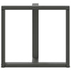 ruokapöydän jalat U-muotoiset 2 kpl 80x35x(72-73) cm