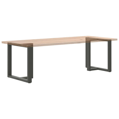 ruokapöydän jalat U-muotoiset 2 kpl 80x35x(72-73) cm