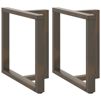 ruokapöydän jalat T-muotoiset 2kpl luonnonteräs 80x35x(72-73)cm