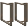 Luonnonteräs ruokapöydän jalat t-muotoiset Virginea 80x35x(72-73)cm (2kpl)