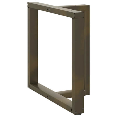 ruokapöydän jalat T-muotoiset 2kpl luonnonteräs 80x35x(72-73)cm