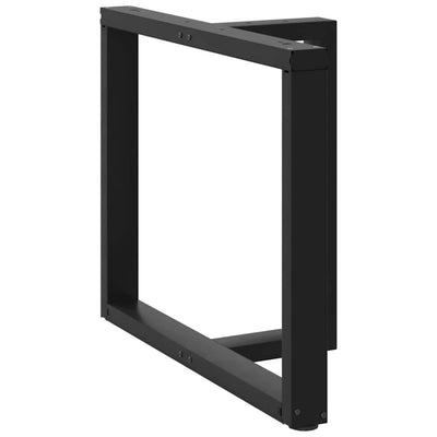 ruokapöydän jalat T-muotoiset 2 kpl musta 90x35x(72-73)cm teräs
