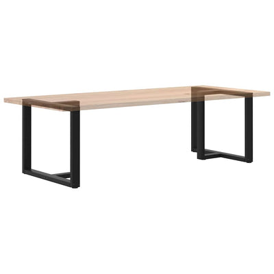 ruokapöydän jalat T-muotoiset 2 kpl musta 90x35x(72-73)cm teräs