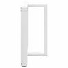 ruokapöydän jalat T-muotoiset 2 kpl valkoinen 90x35x(72-73) cm