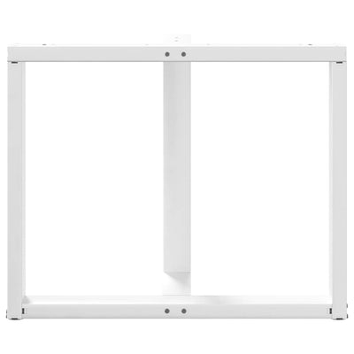 ruokapöydän jalat T-muotoiset 2 kpl valkoinen 90x35x(72-73) cm