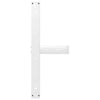 ruokapöydän jalat T-muotoiset 2 kpl valkoinen 90x35x(72-73) cm