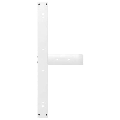 ruokapöydän jalat T-muotoiset 2 kpl valkoinen 90x35x(72-73) cm