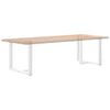 ruokapöydän jalat T-muotoiset 2 kpl valkoinen 90x35x(72-73) cm
