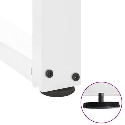 ruokapöydän jalat T-muotoiset 2 kpl valkoinen 90x35x(72-73) cm