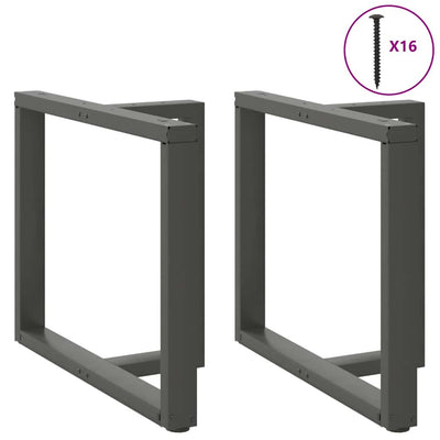 ruokapöydän jalat U-muotoiset 2 kpl 90x35x(72-73) cm