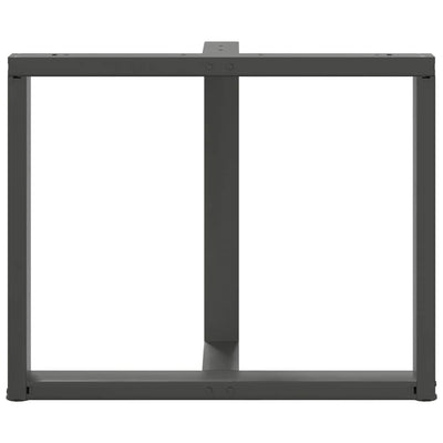 ruokapöydän jalat U-muotoiset 2 kpl 90x35x(72-73) cm