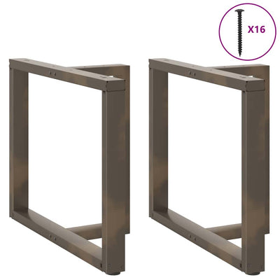 ruokapöydän jalat T-muotoiset 2kpl luonnonteräs 90x35x(72-73)cm