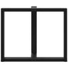 ruokapöydän jalat T-muotoiset 2 kpl 100x35x(72-73) cm teräs