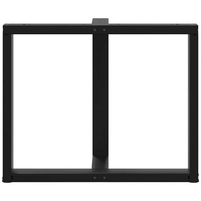 ruokapöydän jalat T-muotoiset 2 kpl 100x35x(72-73) cm teräs