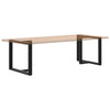 ruokapöydän jalat T-muotoiset 2 kpl 100x35x(72-73) cm teräs
