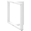 ruokapöydän jalat T-muotoiset 2 kpl valkoinen 100x35x(72-73) cm
