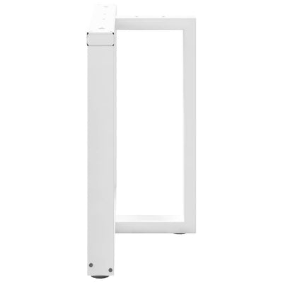 ruokapöydän jalat T-muotoiset 2 kpl valkoinen 100x35x(72-73) cm