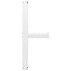 ruokapöydän jalat T-muotoiset 2 kpl valkoinen 100x35x(72-73) cm