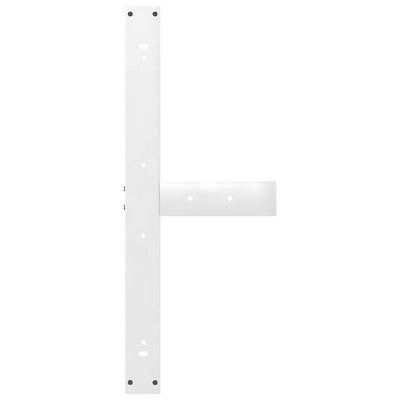 ruokapöydän jalat T-muotoiset 2 kpl valkoinen 100x35x(72-73) cm