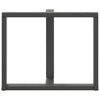 ruokapöydän jalat T-muotoiset 2 kpl 100x35x(72-73) cm