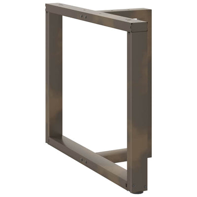 ruokapöydän jalat T-muotoiset 2 kpl 100x35x(72-73) cm teräs