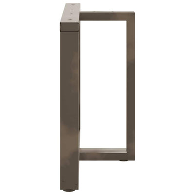 ruokapöydän jalat T-muotoiset 2 kpl 100x35x(72-73) cm teräs