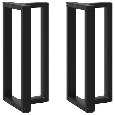 Baaripöydän jalat T-muotoiset 2 kpl musta 40x35x(90-91)cm teräs