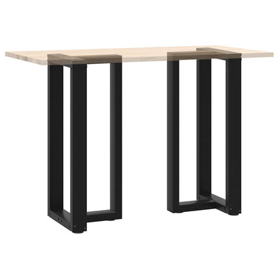 Baaripöydän jalat T-muotoiset 2 kpl musta 40x35x(90-91)cm teräs