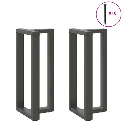Baaripöydän jalat T-muotoiset 2 kpl 40x35x(90-91) cm teräs