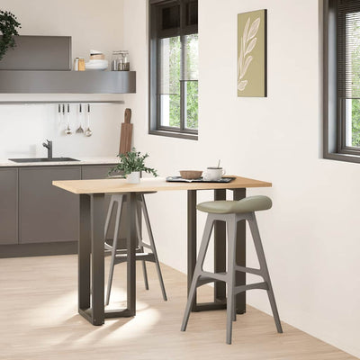 Baaripöydän jalat T-muotoiset 2 kpl 40x35x(90-91) cm teräs