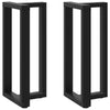 Baaripöydän jalat T-muotoiset 2 kpl musta 50x35x(90-91)cm teräs