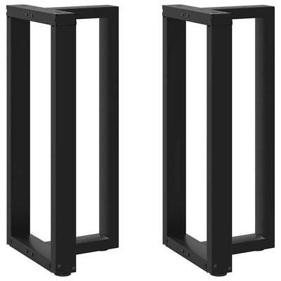 Baaripöydän jalat T-muotoiset 2 kpl musta 50x35x(90-91)cm teräs