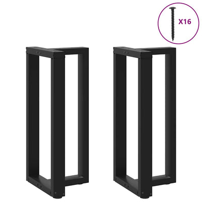 Baaripöydän jalat T-muotoiset 2 kpl musta 50x35x(90-91)cm teräs
