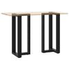 Baaripöydän jalat T-muotoiset 2 kpl musta 50x35x(90-91)cm teräs