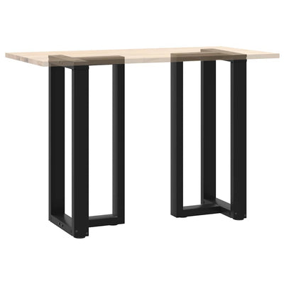 Baaripöydän jalat T-muotoiset 2 kpl musta 50x35x(90-91)cm teräs