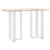 Baaripöydän jalat T-muotoiset 2 kpl 50x35x(90-91) cm teräs