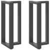 Baaripöydän jalat T-muotoiset 2 kpl 50x35x(90-91) cm teräs
