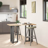 Baaripöydän jalat T-muotoiset 2 kpl 50x35x(90-91) cm teräs