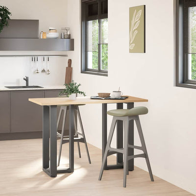 Baaripöydän jalat T-muotoiset 2 kpl 50x35x(90-91) cm teräs