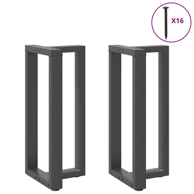 Baaripöydän jalat T-muotoiset 2 kpl 50x35x(90-91) cm teräs